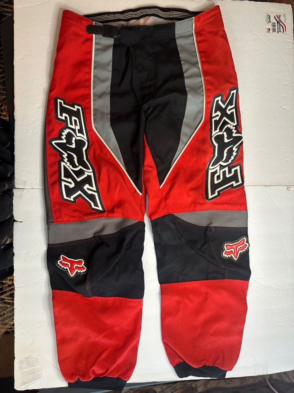 Fox Racing Red Black Motocross Pants